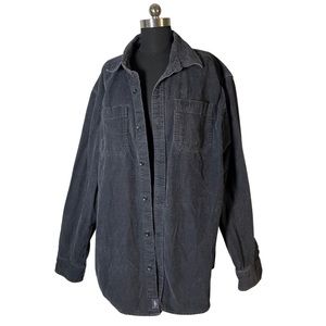 L.L. Bean Steel Blue Corduroy Shirt Jacket